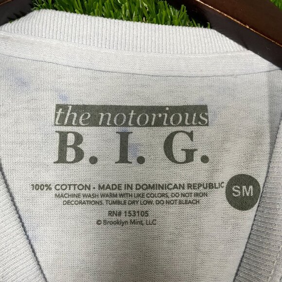 Biggie Smalls Tie-Dye Blue T-shirt size Small - Picture 7 of 7